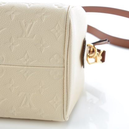 Louis Vuitton Empreinte Calfskin Speedy Bandouliere 25 NM Creme Caramel 9 of 10