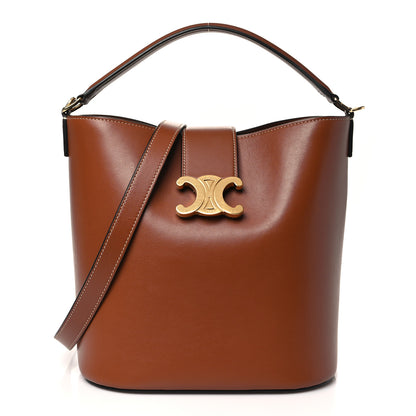 Celine Smooth Calfskin Triomphe Medium Louise Bag Tan 1 of 12