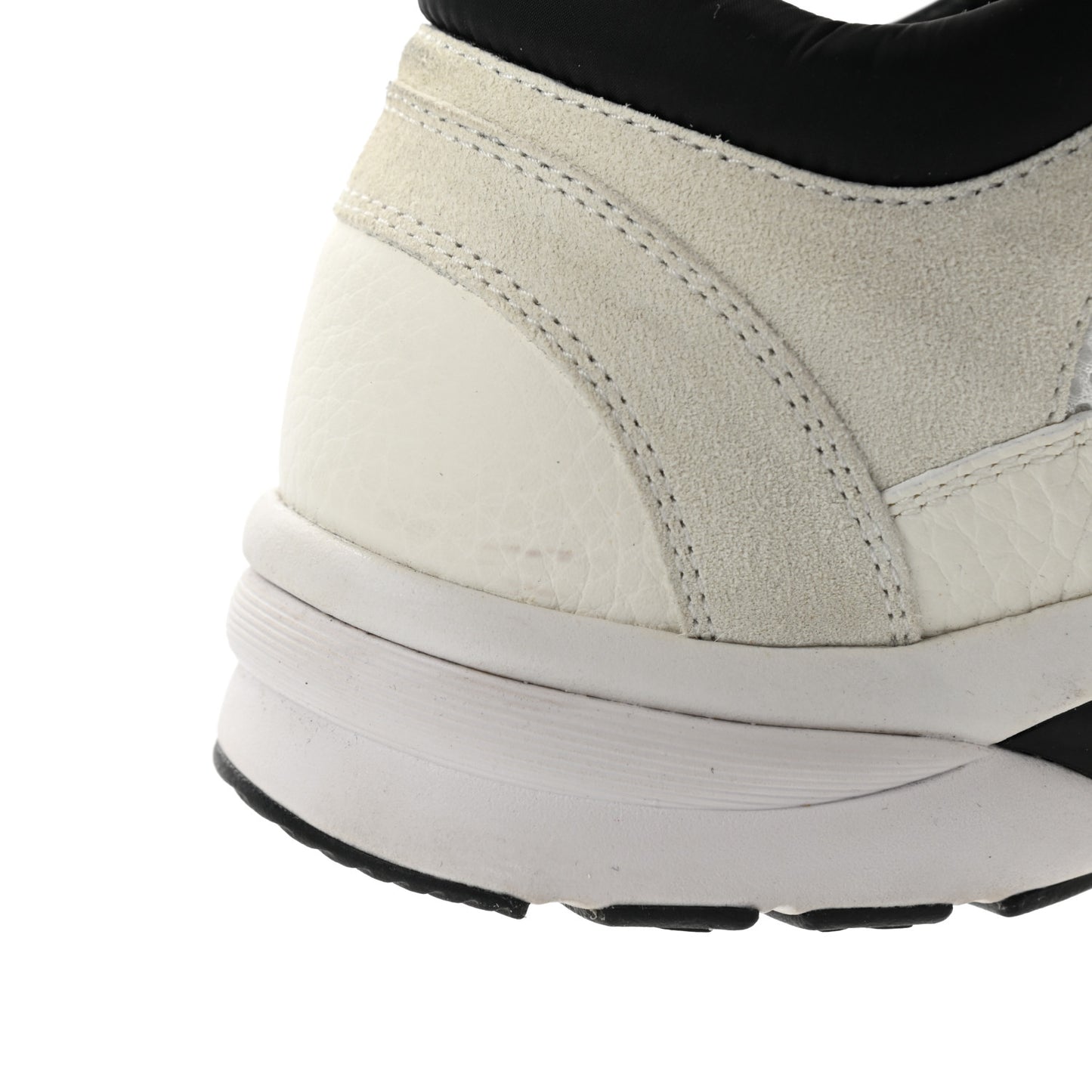 Mesh Suede Calfskin Grained Calfskin Womens CC Sneakers 39 White Black
