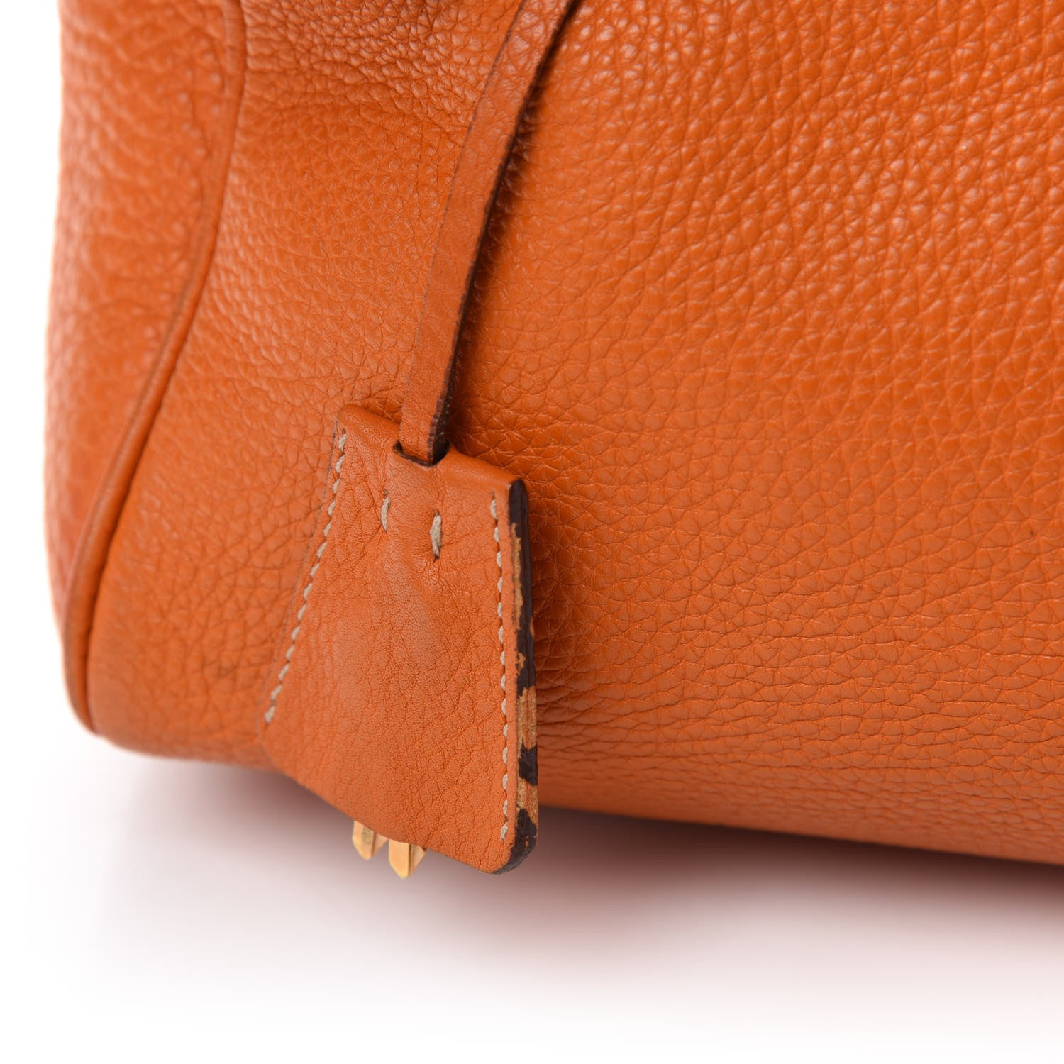 Prada Vitello Daino Shoulder Bag Papaya 10 of 21