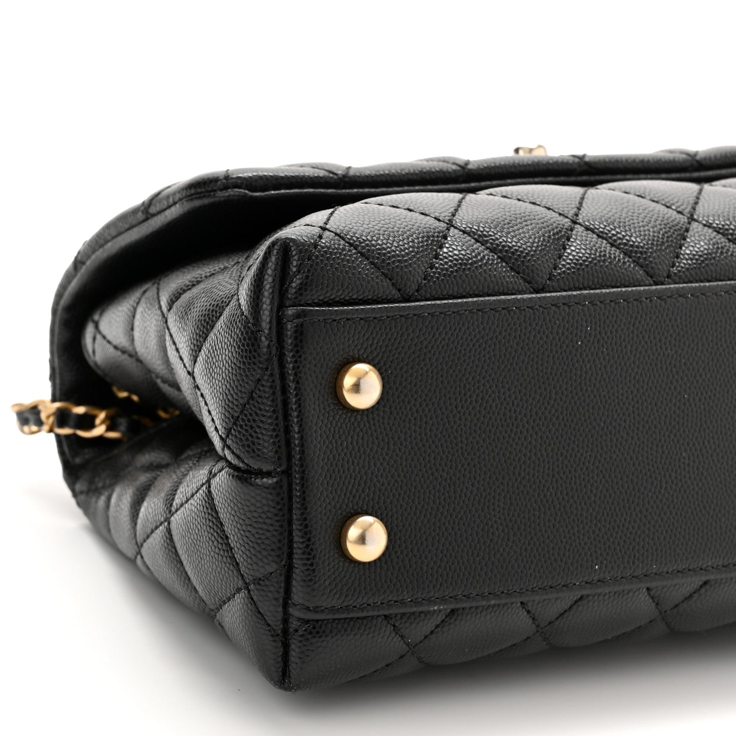 Chanel Caviar Quilted Mini Coco Handle Flap Black 9 of 10