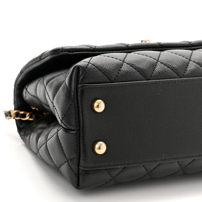 Chanel Caviar Quilted Mini Coco Handle Flap Black 9 of 10