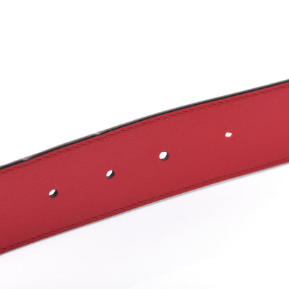 Gucci Moon Calfskin Torchon Double G 40mm Belt 80 32 Hibiscus Red 9 of 9