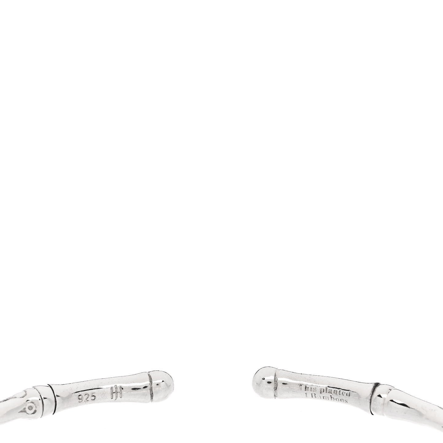 Sterling Silver 4mm Bamboo Flex Cuff Bracelet