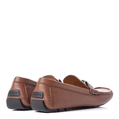 Louis Vuitton Calfskin Monte Carlo Moccasin Loafers 10.5 Cognac 4 of 7