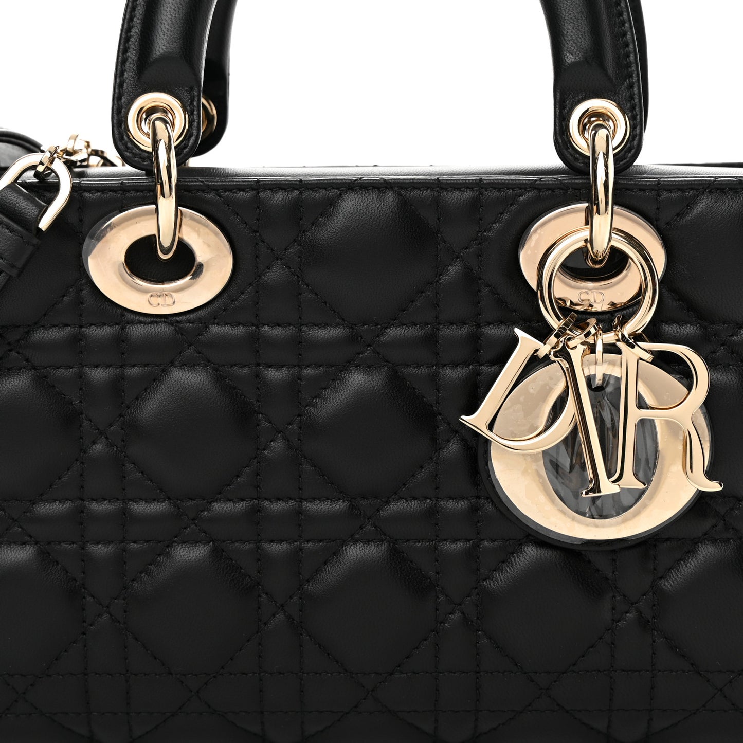 Lambskin Cannage Lady D-Joy Black