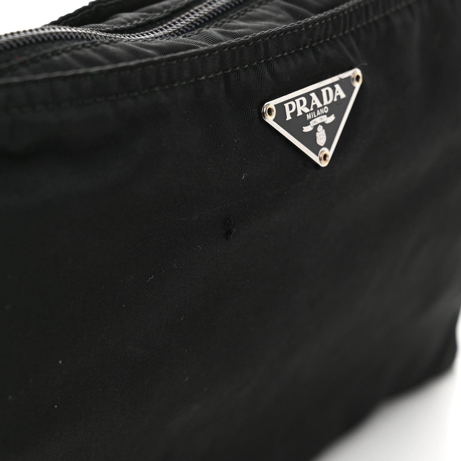 Prada Tessuto Nylon Flat Messenger Bag Black 16 of 16