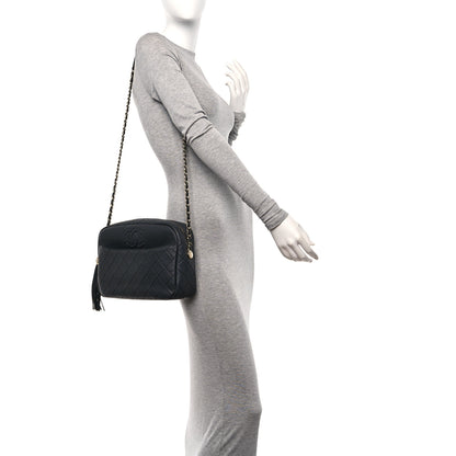 Chanel Caviar Quilted Large Coco Tassel Camera Case Dark Gray 2 of 10