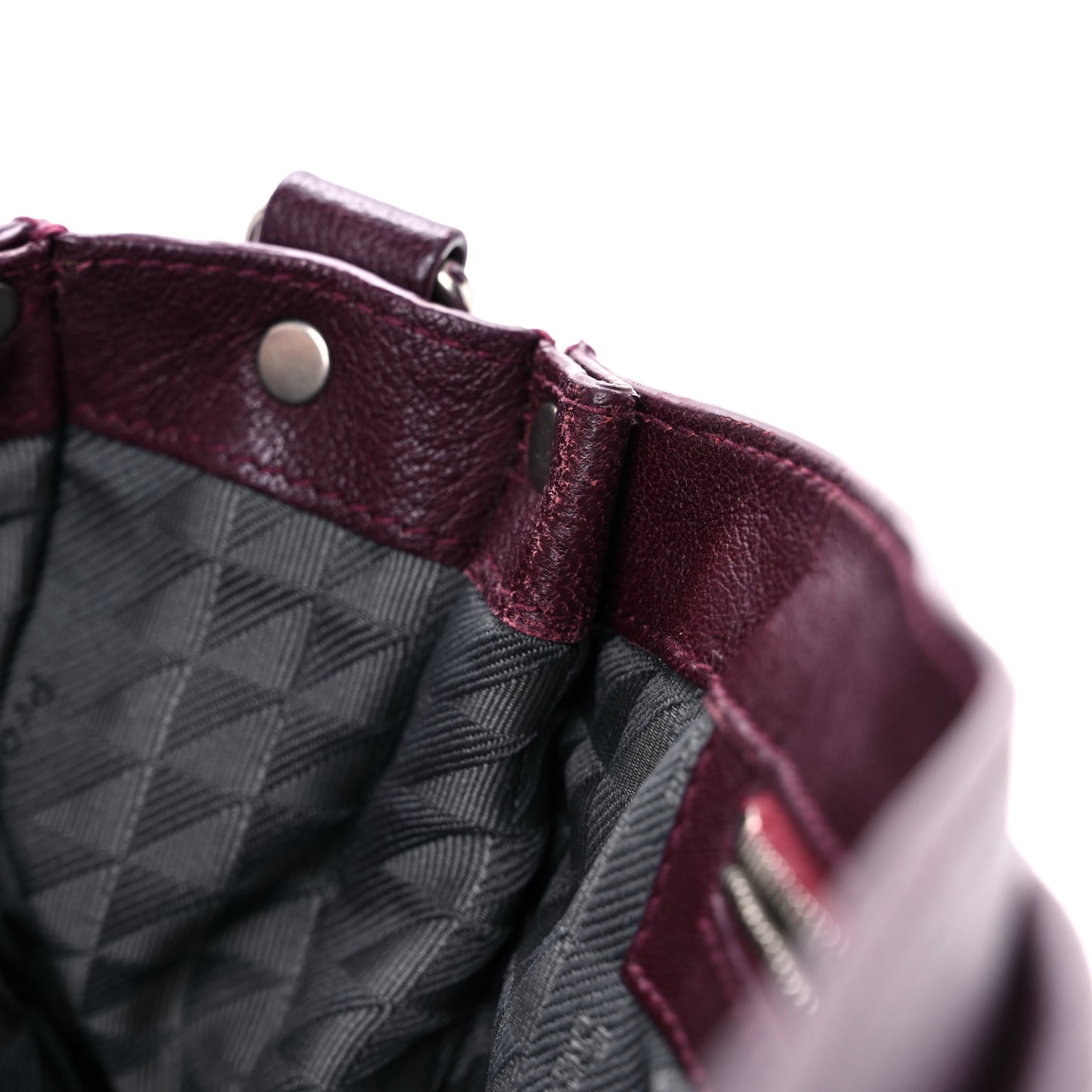 Lambskin PS1 Large Satchel Oxblood