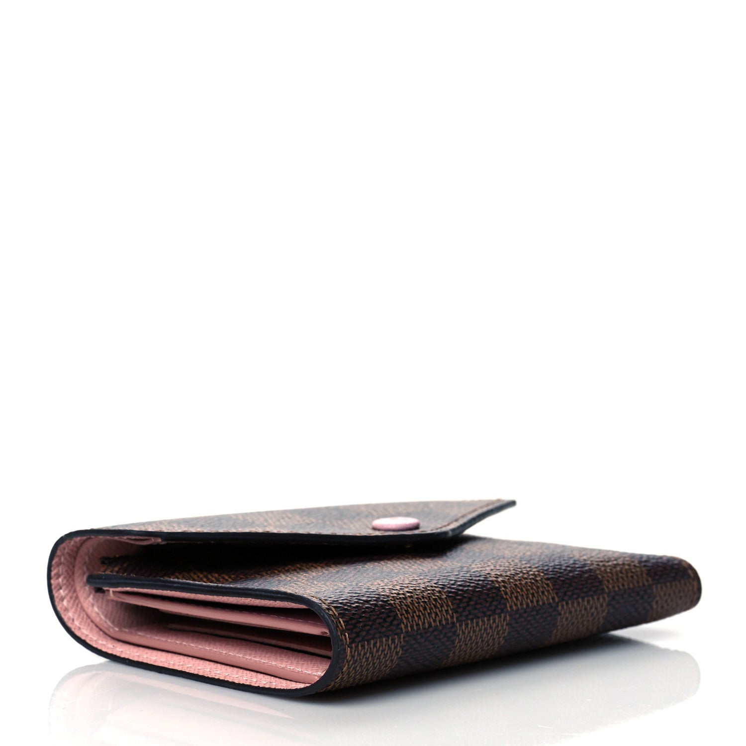 Louis Vuitton Damier Ebene Victorine Wallet Rose Ballerine 4 of 7