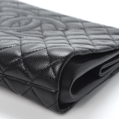 Chanel Caviar Quilted CC Large Clutch Black 6 of 10