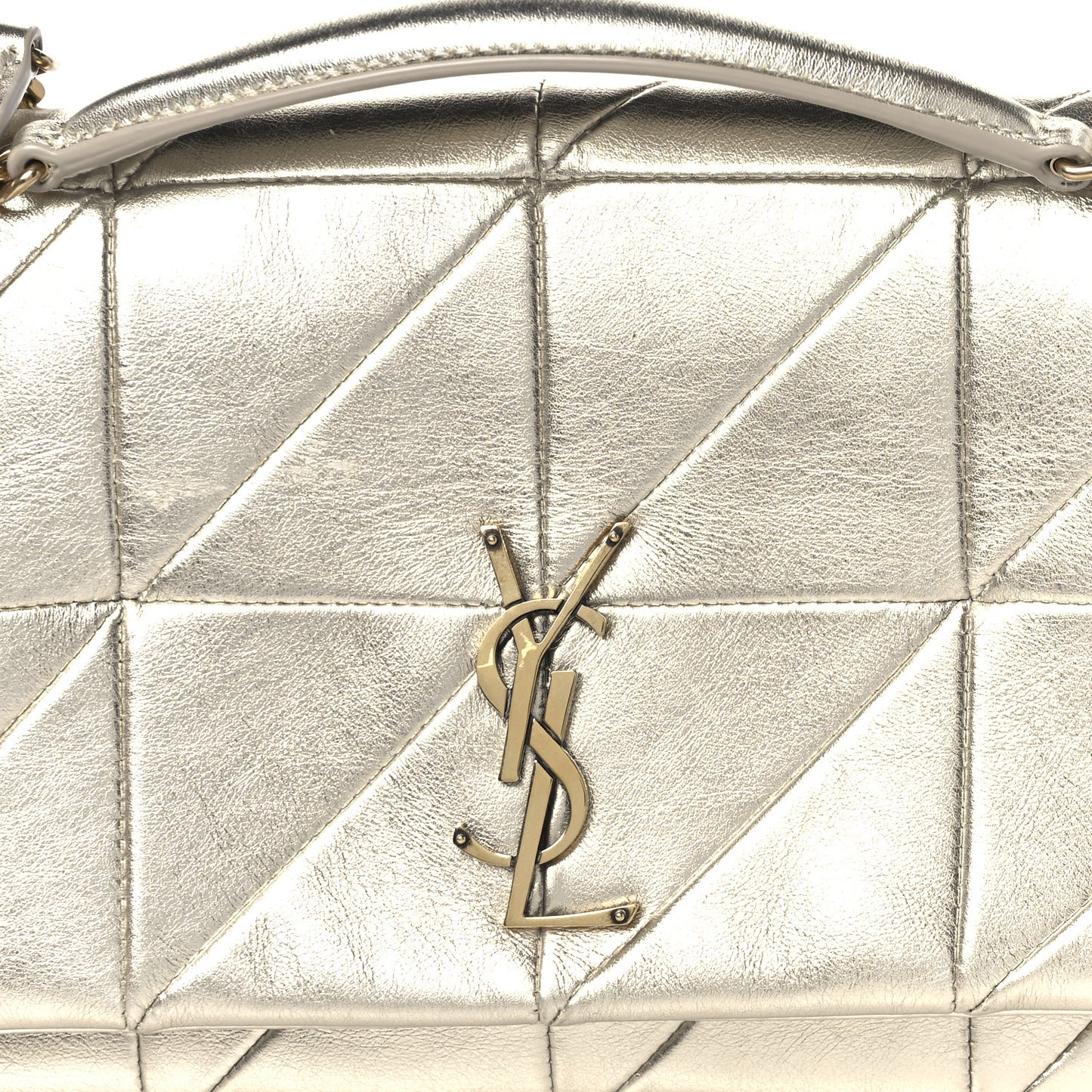 Lambskin Patchwork Monogram Medium Jamie Gold