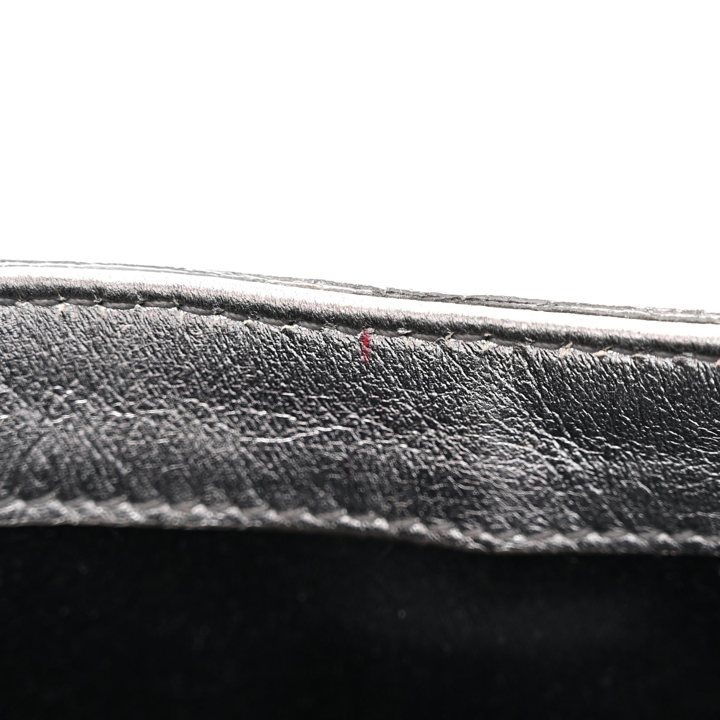 Metallic Calfskin Y-Mail Clutch Silver