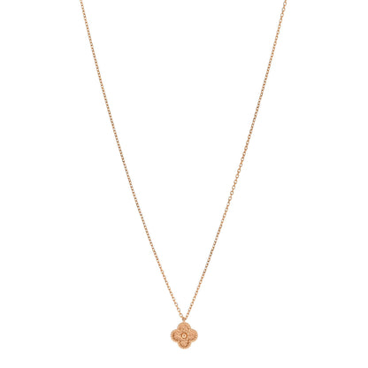 Van Cleef & Arpels 18K Rose Gold Sweet Alhambra Pendant Necklace 1 of 5