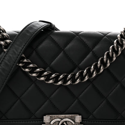 Chanel Calfskin Quilted Medium Boy Flap Black 9 of 12