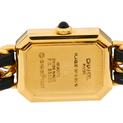 Chanel Stainless Steel Lambskin 20mm Chain Premiere Quartz Watch Gold M 4 of 4