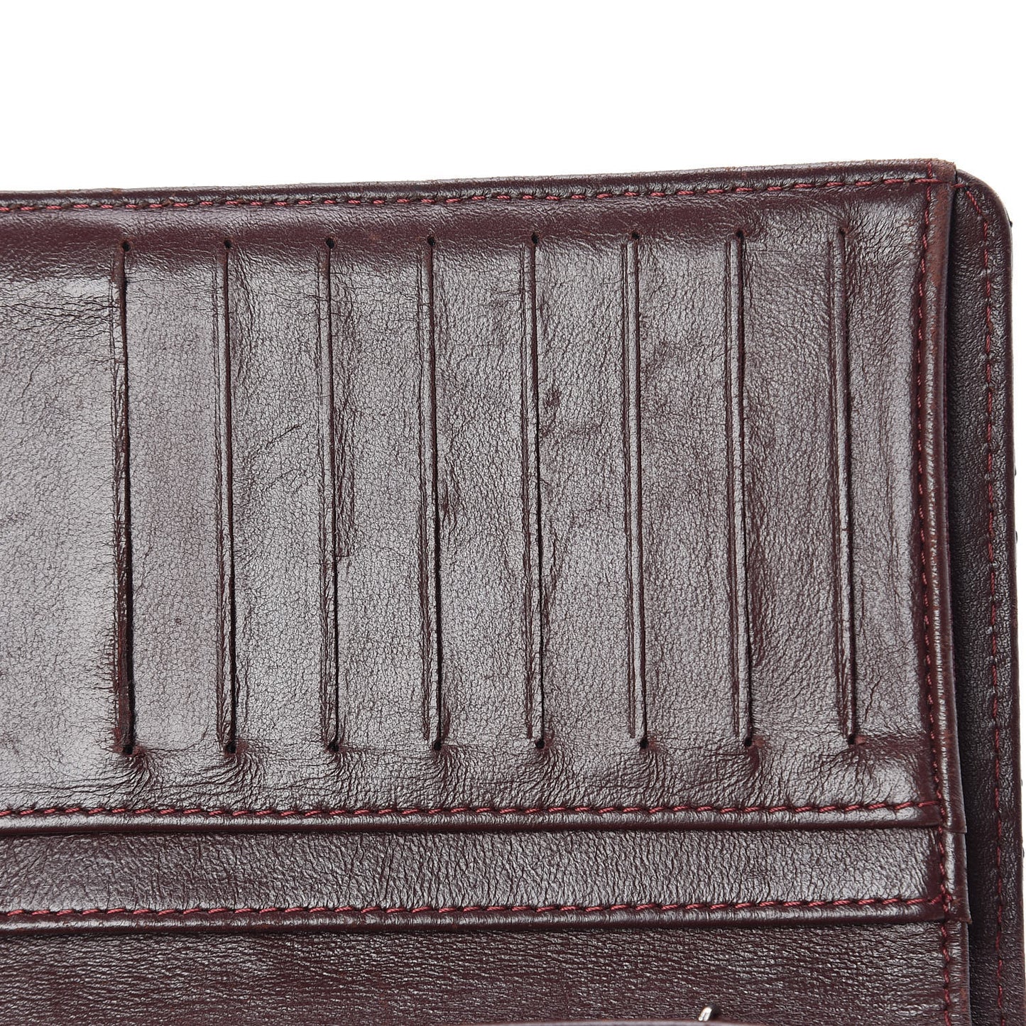Lambskin Quilted Yen Wallet Black