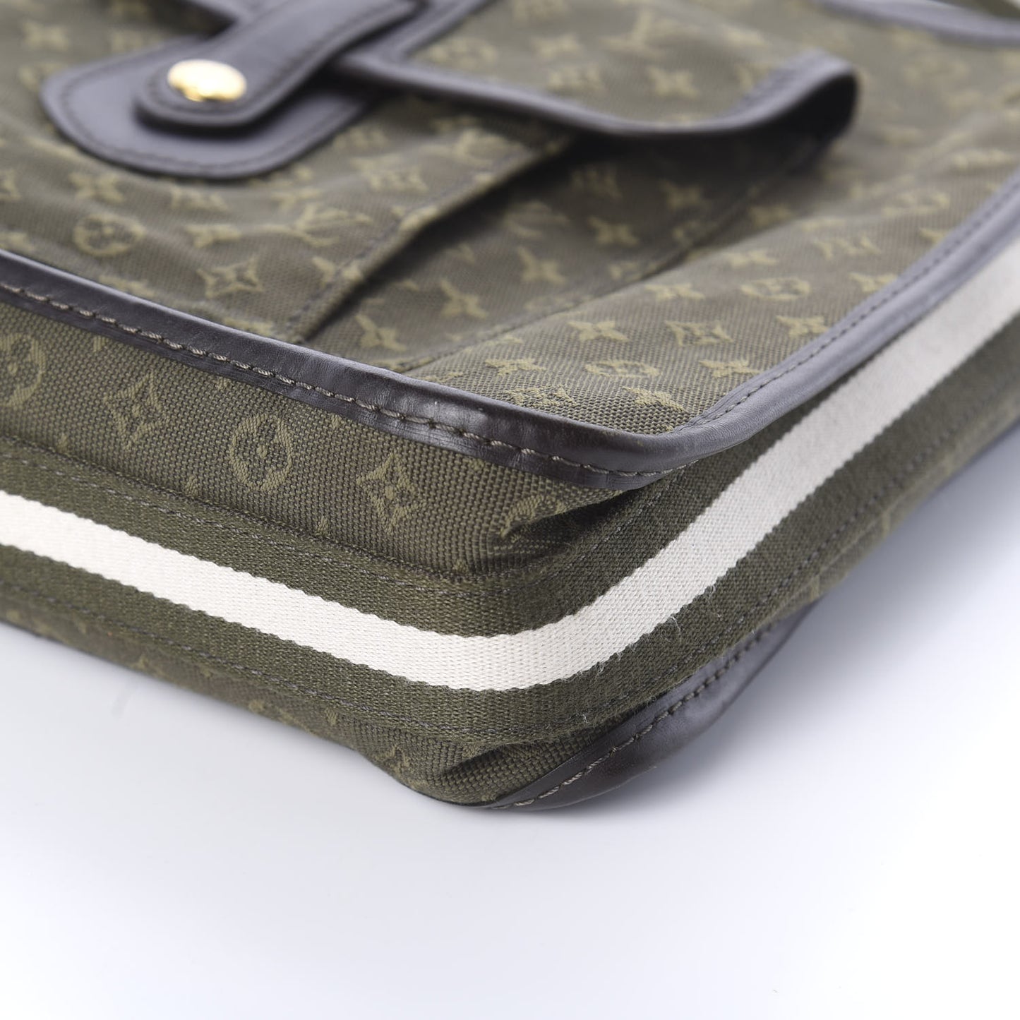 Mini Monogram Besace Mary Kate Kaki