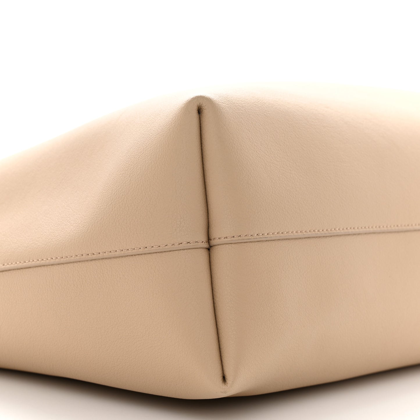 Calfskin Large Shopping Tote Dark Beige
