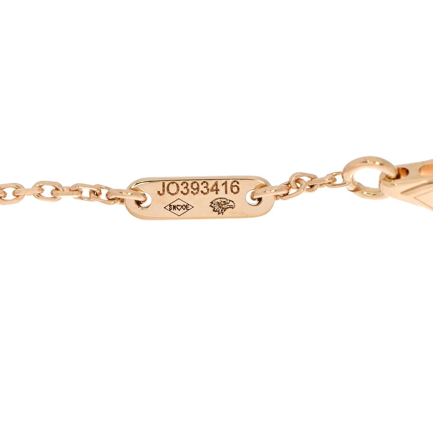 18K Yellow Gold Mother of Pearl Sweet Alhambra Bracelet