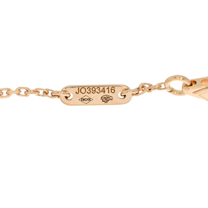 Van Cleef & Arpels 18K Yellow Gold Mother of Pearl Sweet Alhambra Bracelet 4 of 5