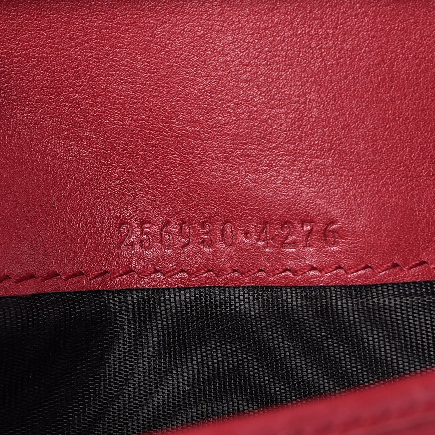 Microguccissima Continental Wallet Red