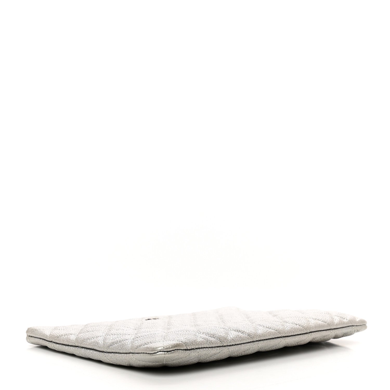 Chanel Metallic Caviar Quilted Medium Cosmetic Case 4 of 8