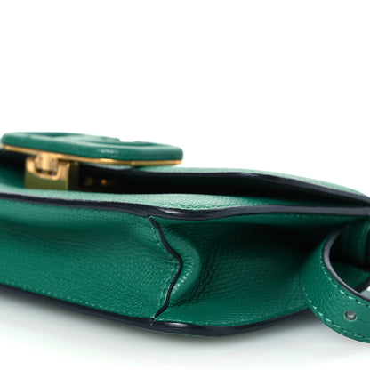 Valentino Garavani Grainy Calfskin VSling Belt Bag English Green 10 of 15