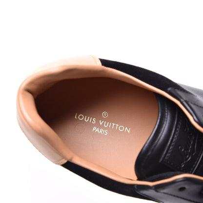 Louis Vuitton Calfskin Suede Mens Abbesses Sneakers 9 Black 9 of 10