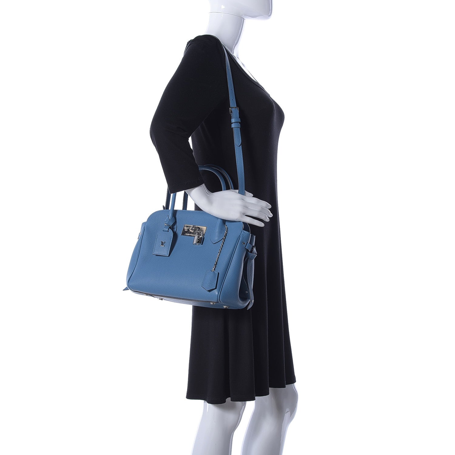 Louis Vuitton Veau Nuage Milla PM Blue Denim 2 of 14