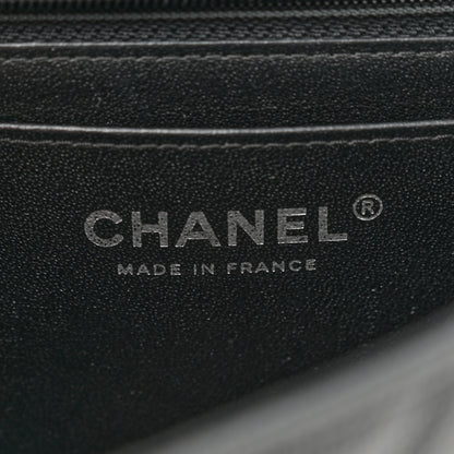 Chanel Caviar Chevron Quilted Mini Rectangular Flap Black 6 of 10