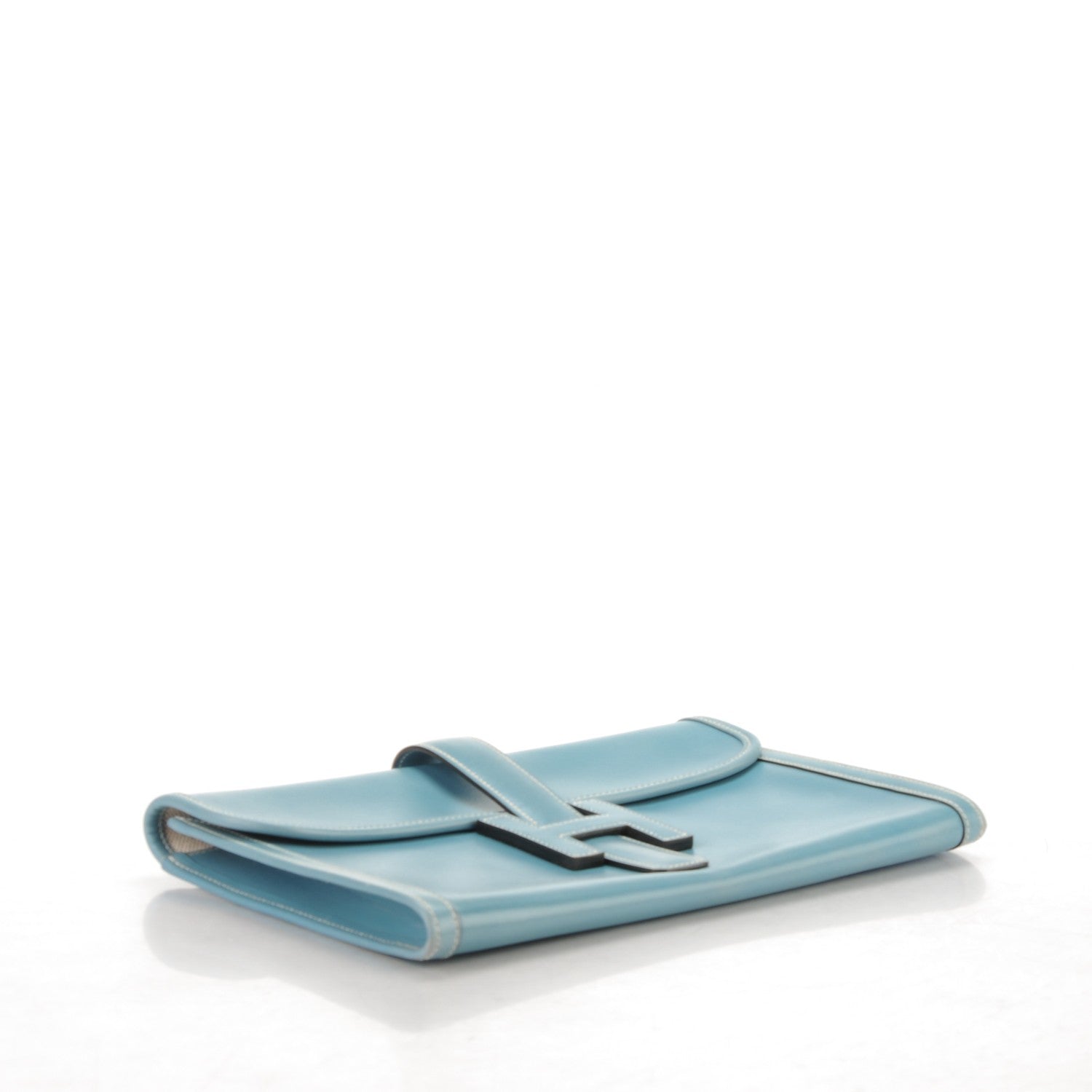 Hermes Box Jige PM Clutch Blue Jean 4 of 10