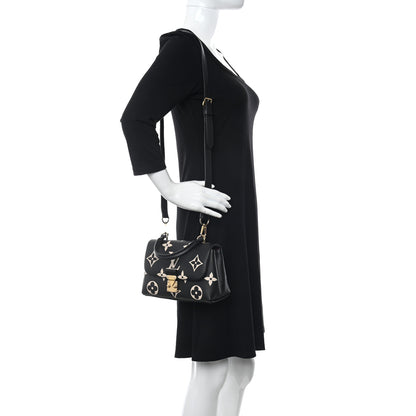 Louis Vuitton Empreinte Monogram Giant Madeleine BB Black Beige 2 of 9