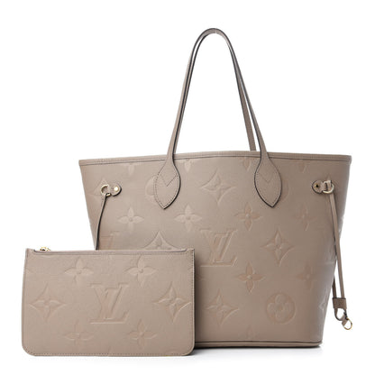 Louis Vuitton Empreinte Monogram Giant Neverfull MM Tourterelle 1 of 10