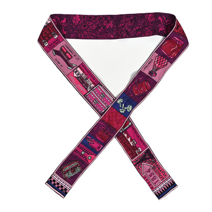 Louis Vuitton Silk Jeu De Louis BB Bandeau Magenta 1 of 4