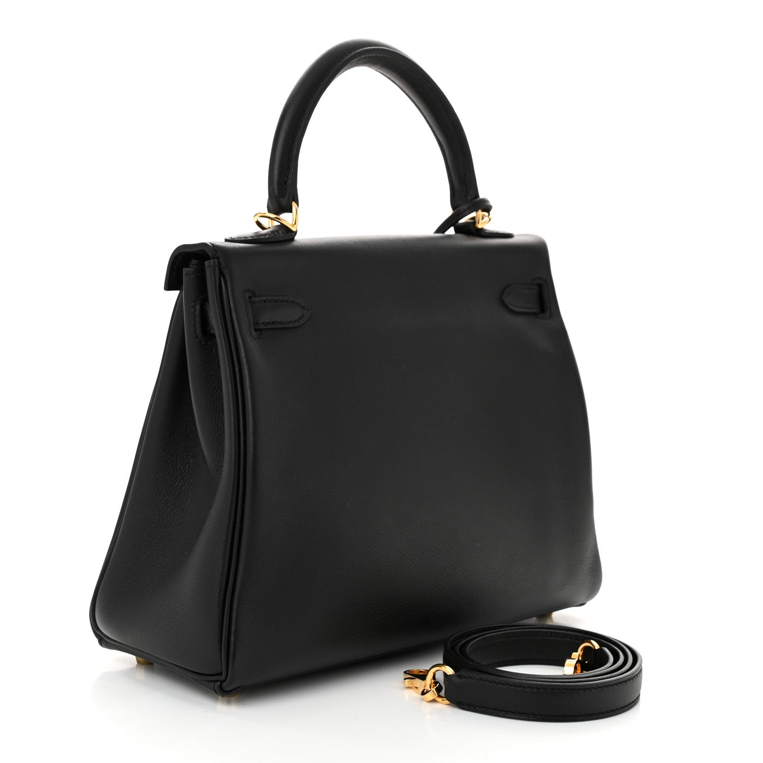 Hermes Swift Kelly Retourne 25 Black 3 of 11