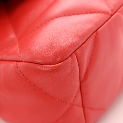 Chanel Lambskin Quilted Medium Chanel 19 Flap Red 13 of 13