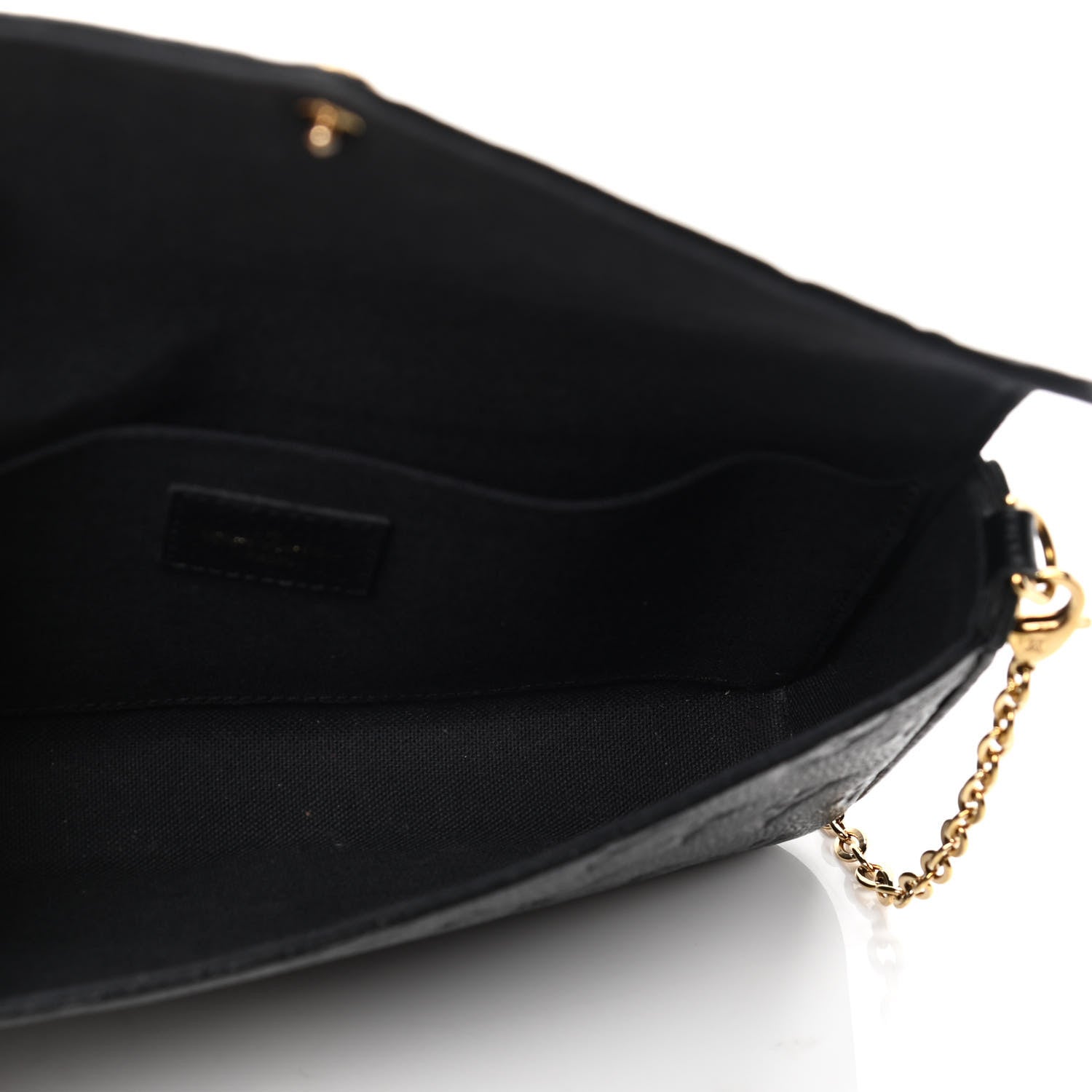 Louis Vuitton Empreinte Pochette Felicie Chain Wallet Black 4 of 5