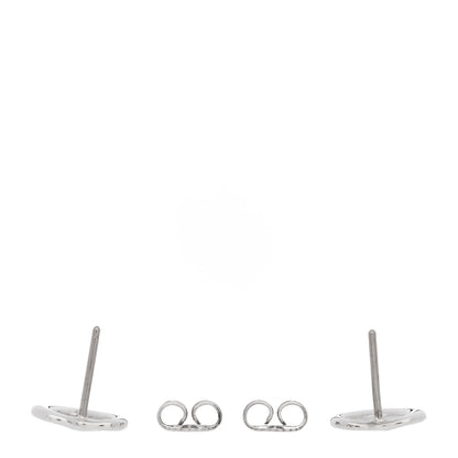 Tiffany Sterling Silver Elsa Peretti 11mm Open Heart Earrings 3 of 4