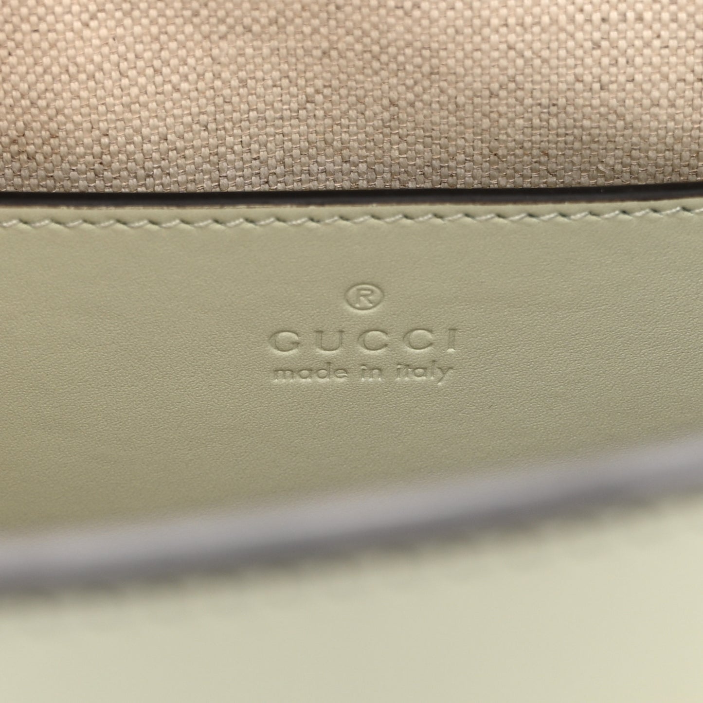 Charisma Calfskin Gucci Embossed Web Diana Tote Bag Salvy Green