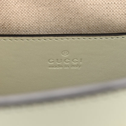 Gucci Charisma Calfskin Gucci Embossed Web Diana Tote Bag Salvy Green 6 of 11