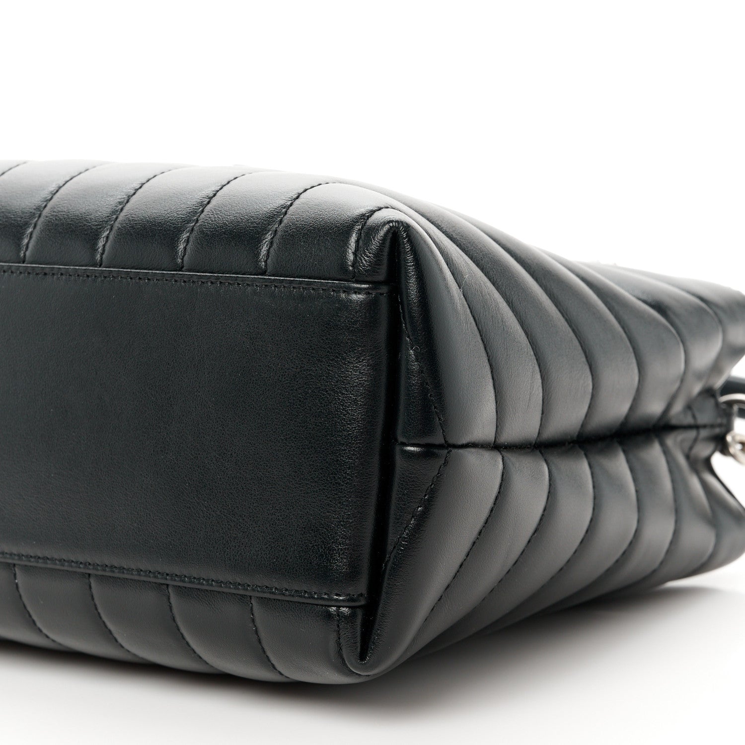 Saint Laurent Calfskin Y Quilted Monogram Small Loulou Shopper Black 10 of 10