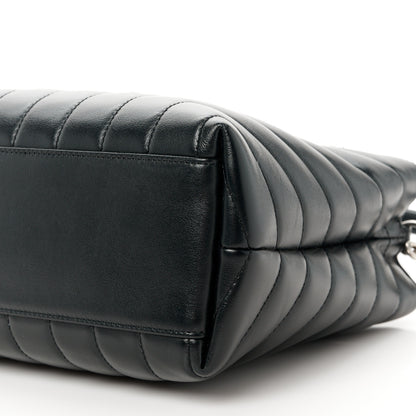 Saint Laurent Calfskin Y Quilted Monogram Small Loulou Shopper Black 10 of 10