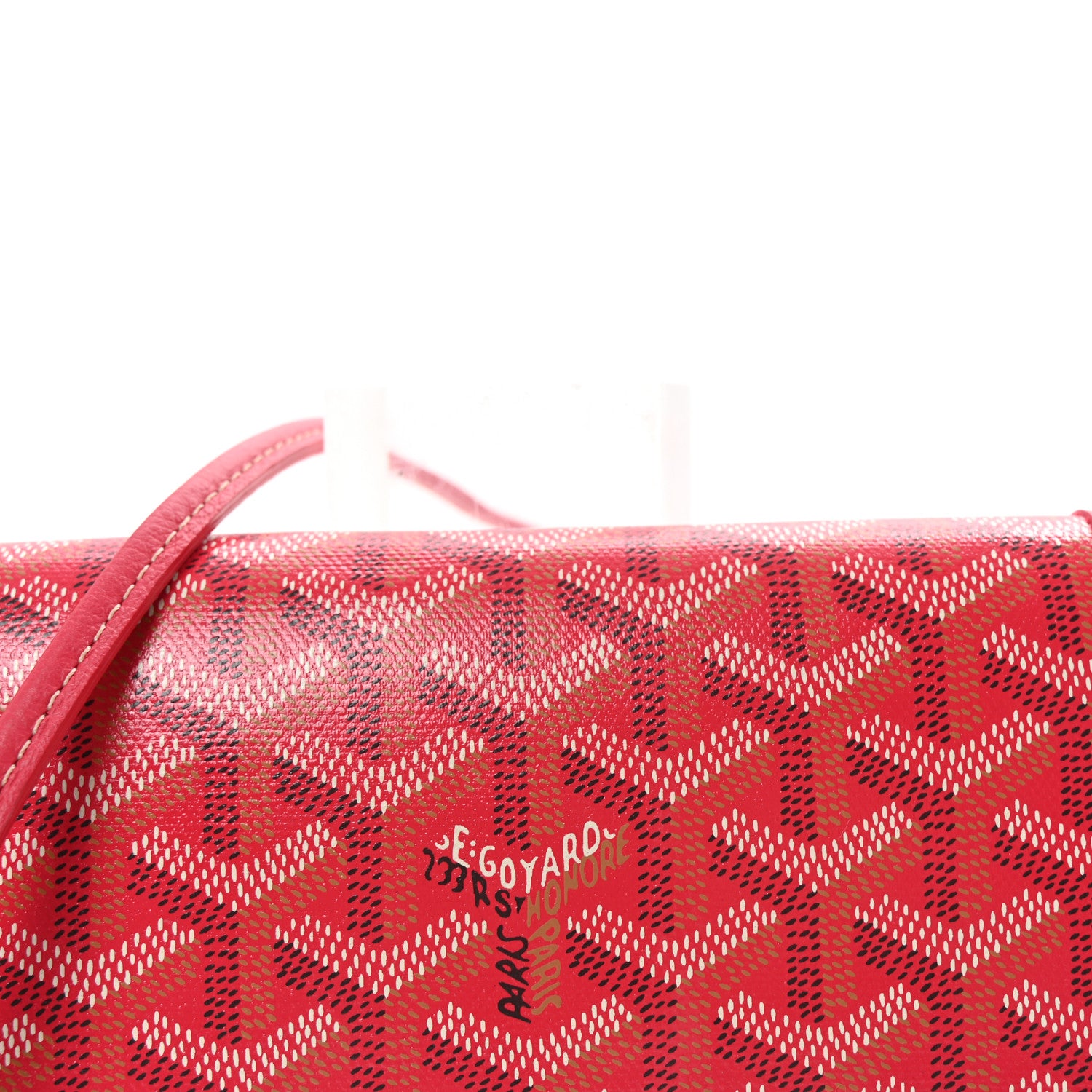 Goyard Goyardine Le Jardin Plumet Wallet Clutch Fuchsia 7 of 9