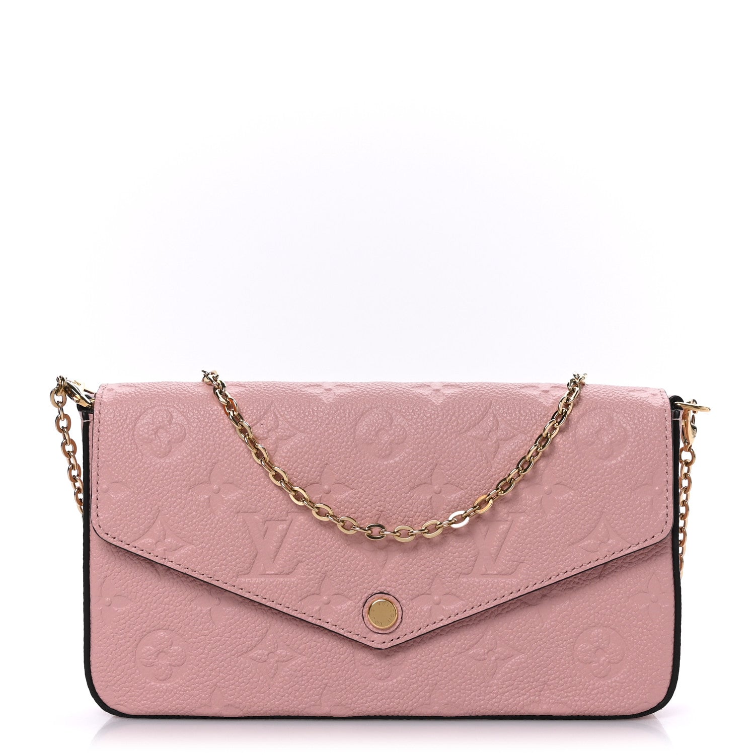 Louis Vuitton Empreinte Pochette Felicie Chain Wallet Rose Poudre 3 of 9