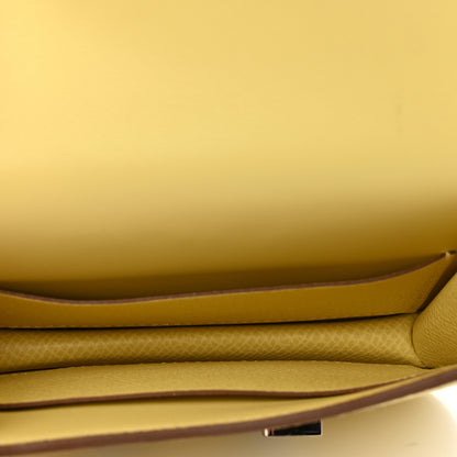 Hermes Epsom Constance Slim Wallet Jaune Poussin 6 of 8