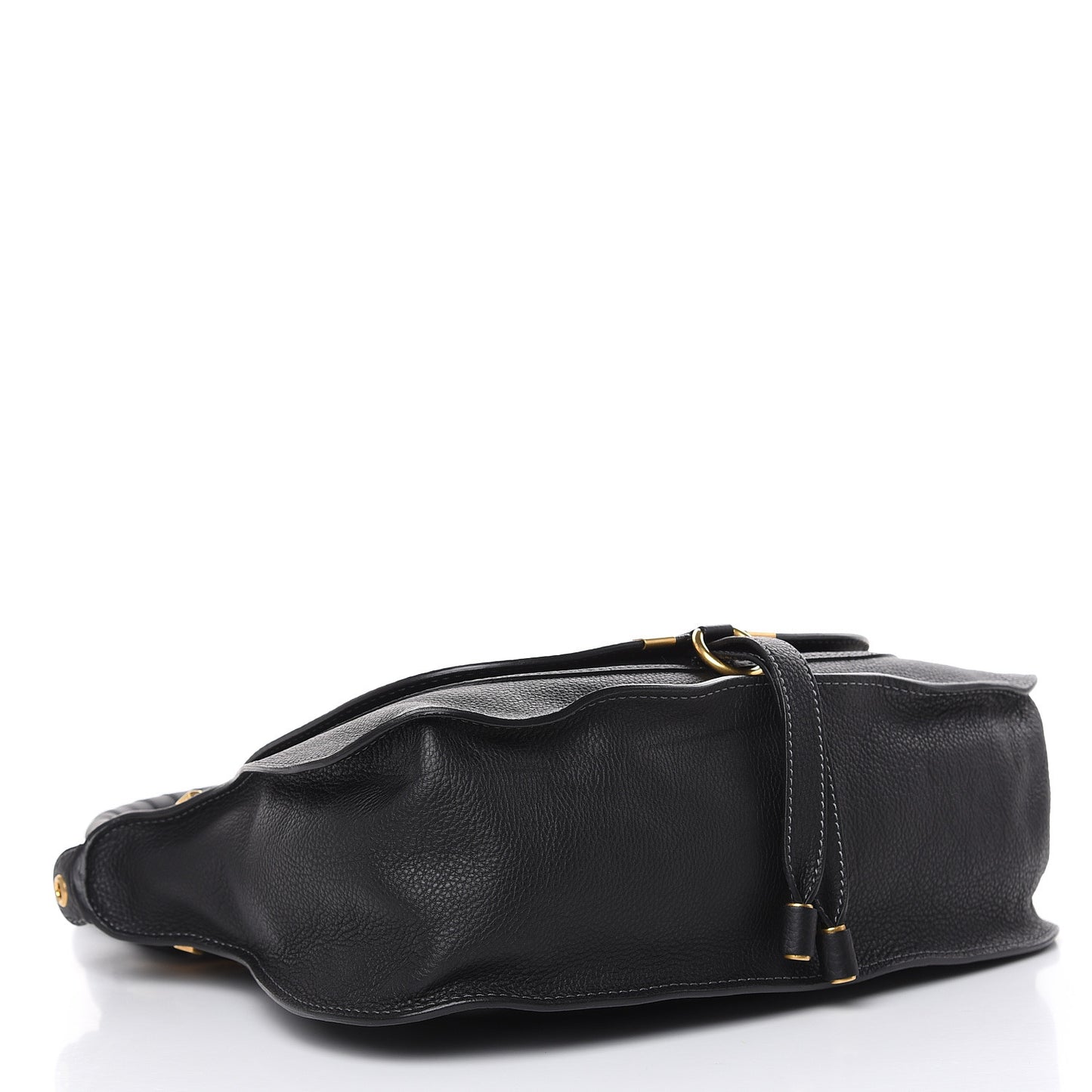 Calfskin Medium Marcie Satchel Black