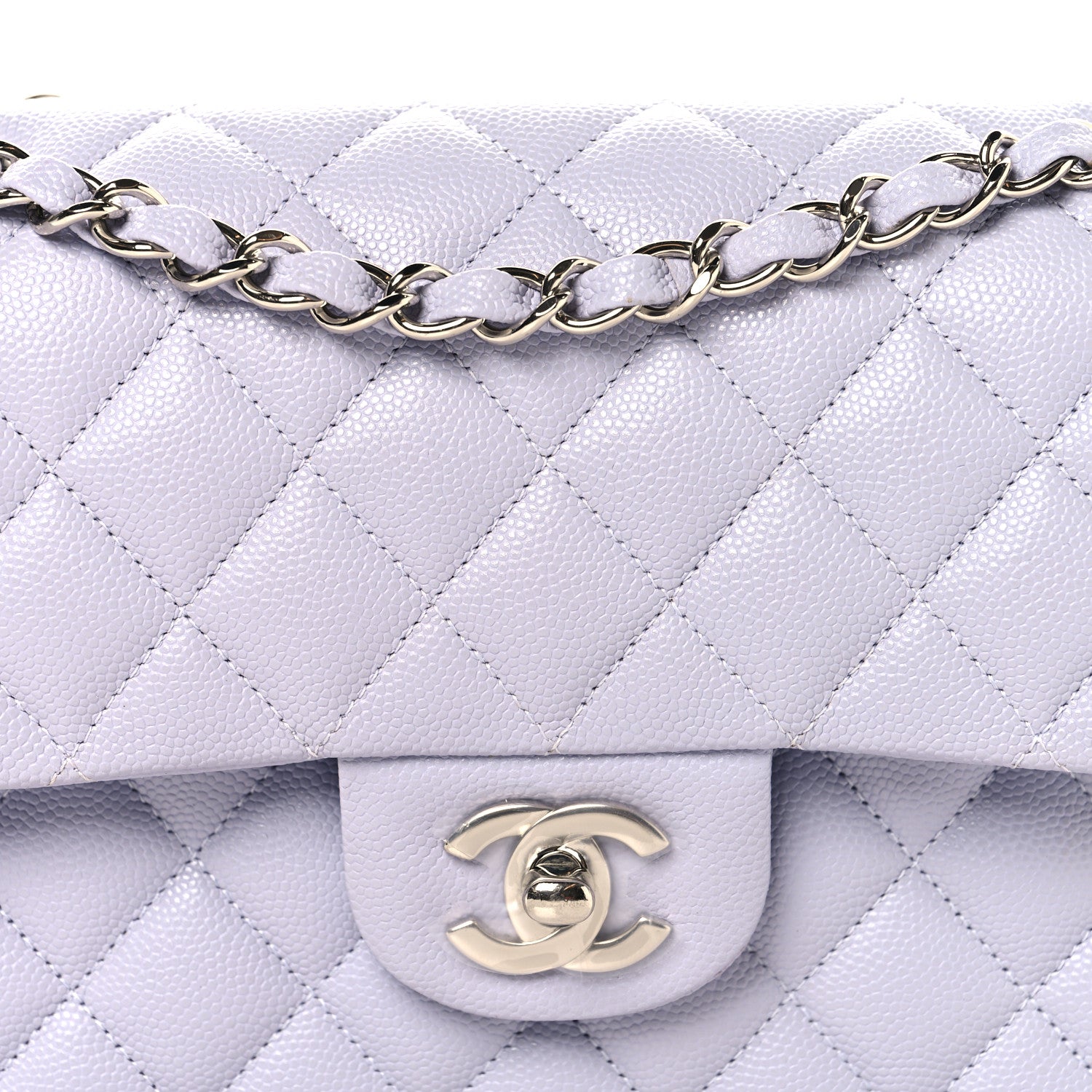 Chanel Caviar Quilted Small Double Flap Light Purple 8 of 11