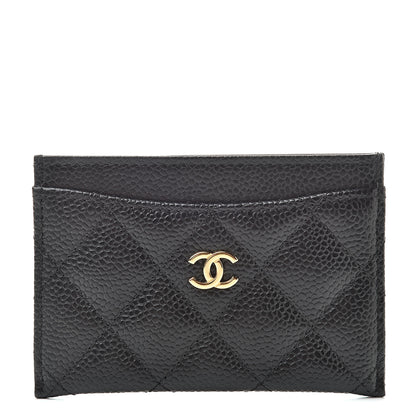Chanel Caviar Quilted Card Holder Black 1 of 9