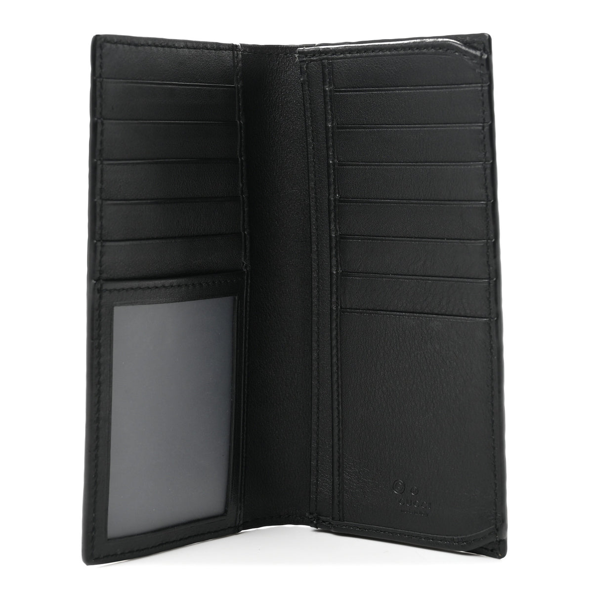 Microguccissima Bi-Fold Organizer Wallet Black